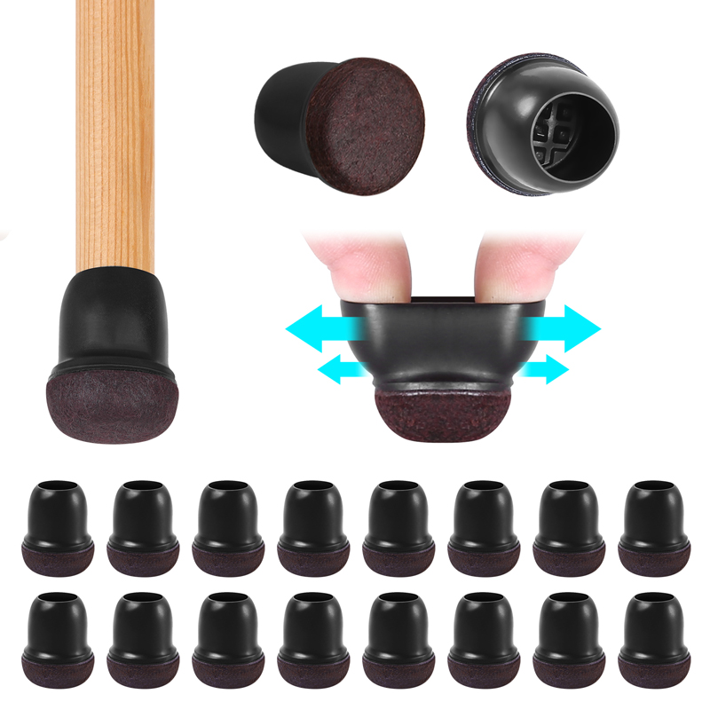16PCS Black Silicone Chair Leg - Sit Up Bar Floor recension och pris