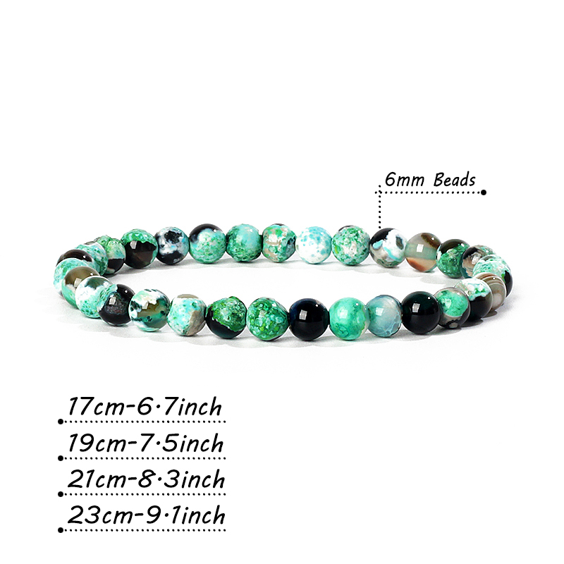 Natural Stone Agates Bracelet  - Yoga Fitness Tracker recension och pris
