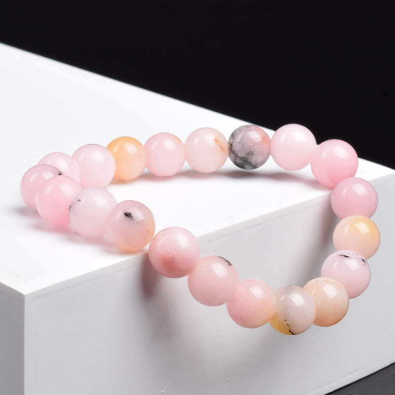 Natural Stone Pink Opal Beads  - Yoga Fitness Tracker recension och pris