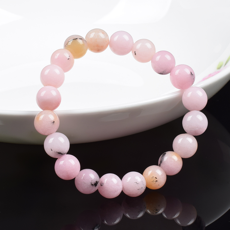 Natural Stone Pink Opal Beads  - Yoga Fitness Tracker recension och pris