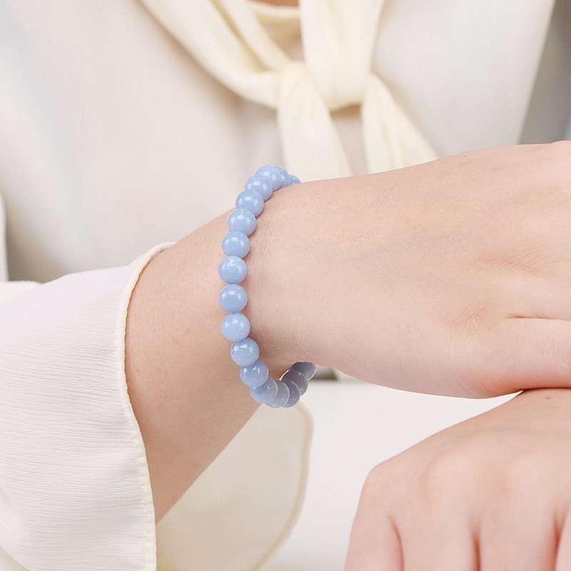 JD Natural Stone Blue Angelite - Yoga Fitness Tracker recension och pris