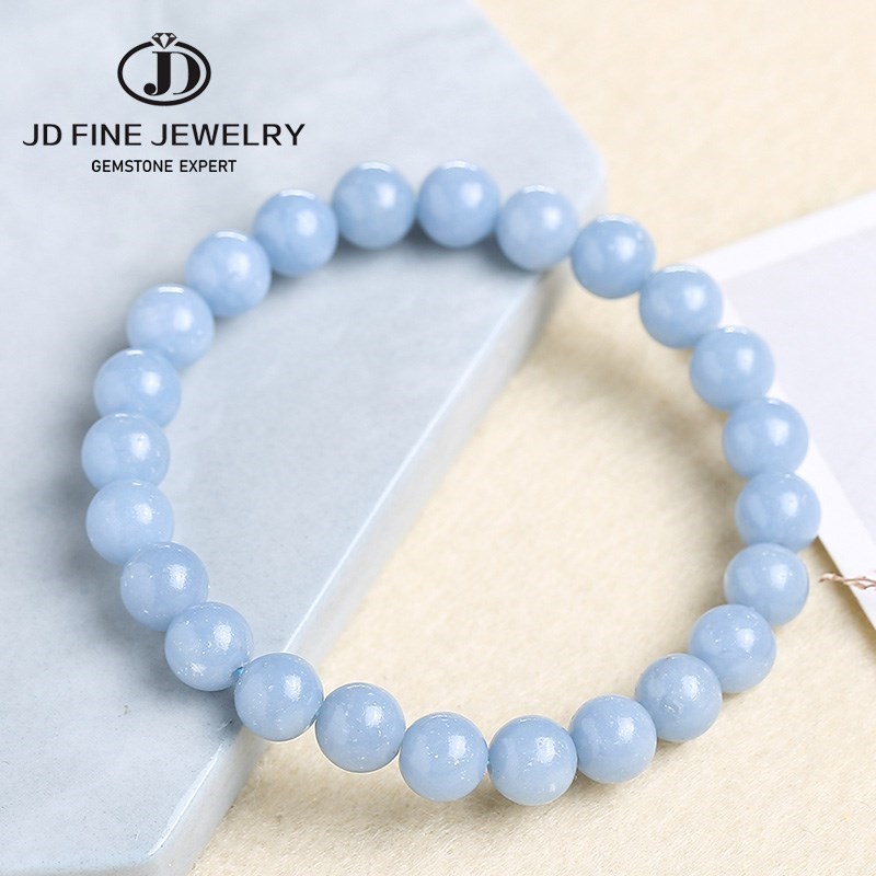 JD Natural Stone Blue Angelite - Yoga Fitness Tracker recension och pris