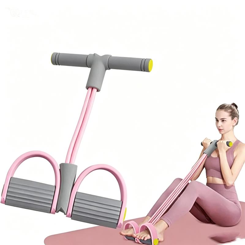 New 4-Tube Resistance Bands Yo - Yoga Fitness Stretching Strap recension och pris