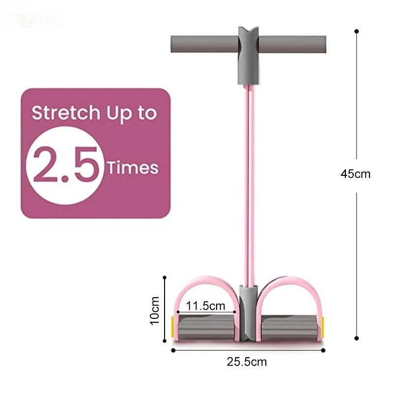 New 4-Tube Resistance Bands Yo - Yoga Fitness Stretching Strap recension och pris