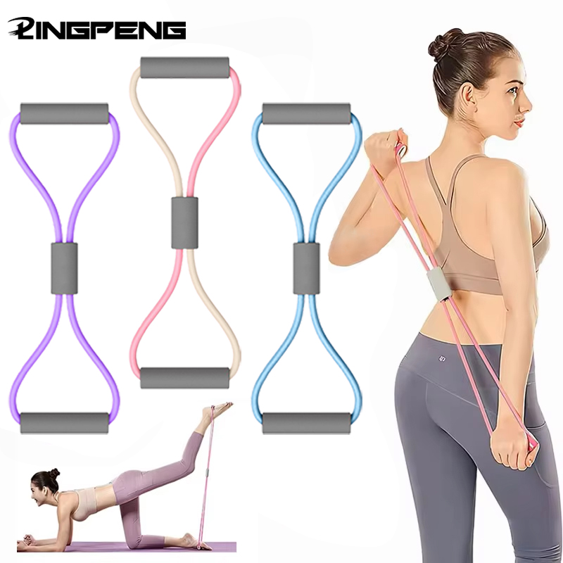 1Pcs Home Gym Elastic Band Por - Yoga Fitness Stretching Strap recension och pris