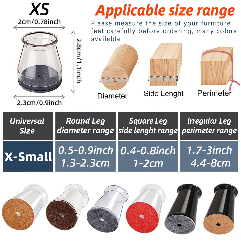 20PCS-Extra Small Chair Leg Fl - Sit Up Bar Floor recension och pris