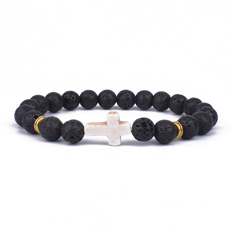 Trendy Jesus Cross Charm Blue  - Yoga Fitness Tracker recension och pris