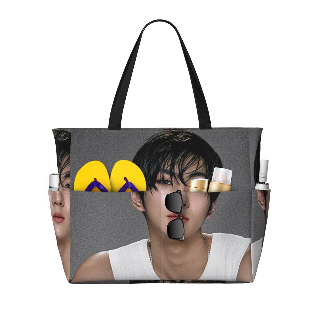 Jungwon En Kpop Beach Tote Bag - Yoga En Fitness recension och pris