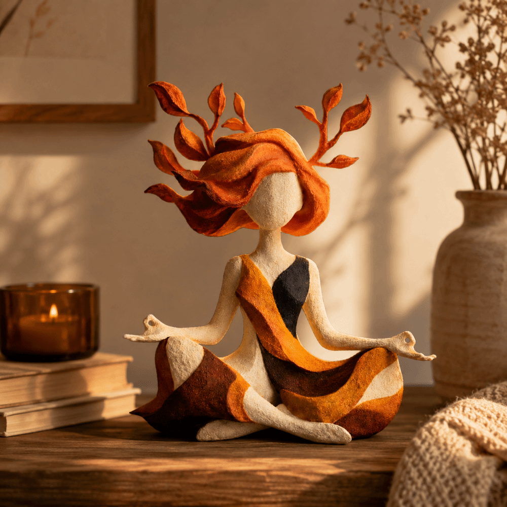 Resin Meditating Statue Multi- - Yoga Fitness Model recension och pris