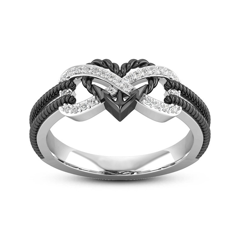 Black Rose Gold Color Heart Ri - Yoga Fitness Tracker recension och pris