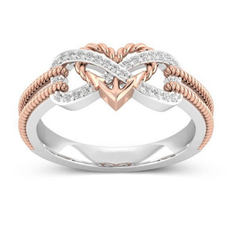 Black Rose Gold Color Heart Ri - Yoga Fitness Tracker recension och pris