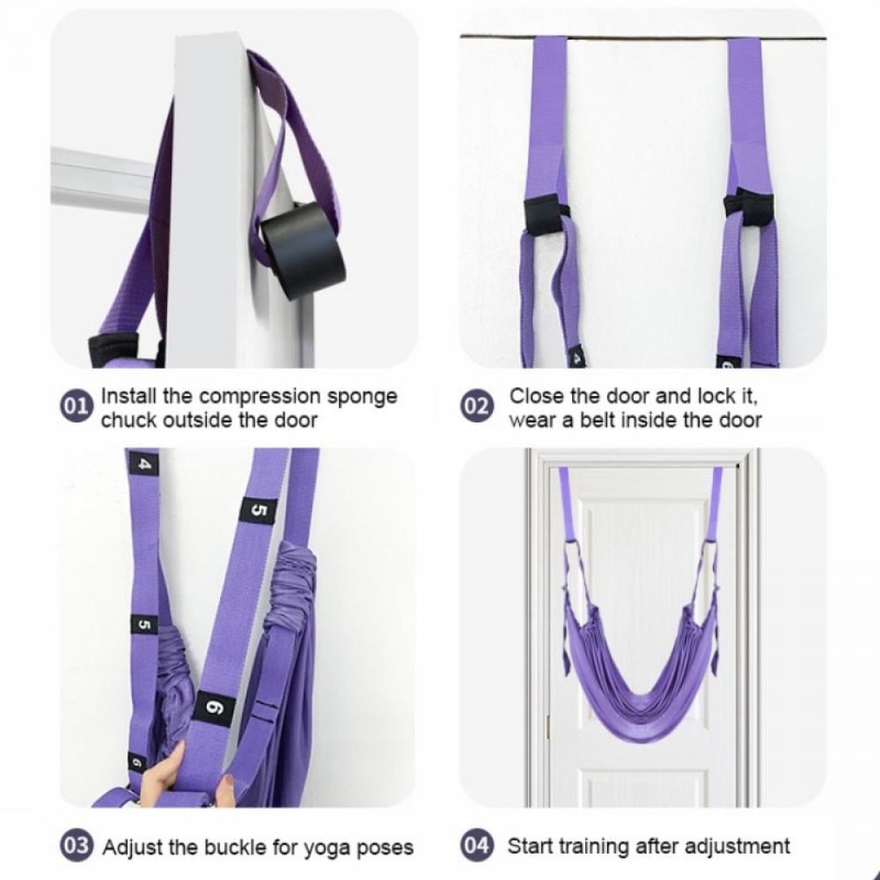 Adjustable Aerial Yoga Hammock - Yoga Fitness Stretching Strap recension och pris