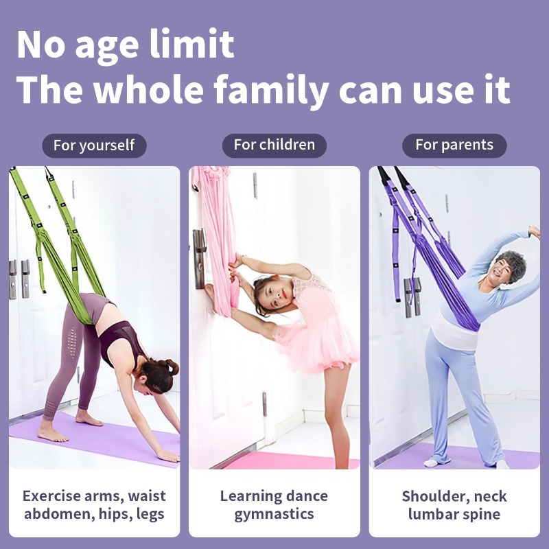 Adjustable Aerial Yoga Hammock - Yoga Fitness Stretching Strap recension och pris