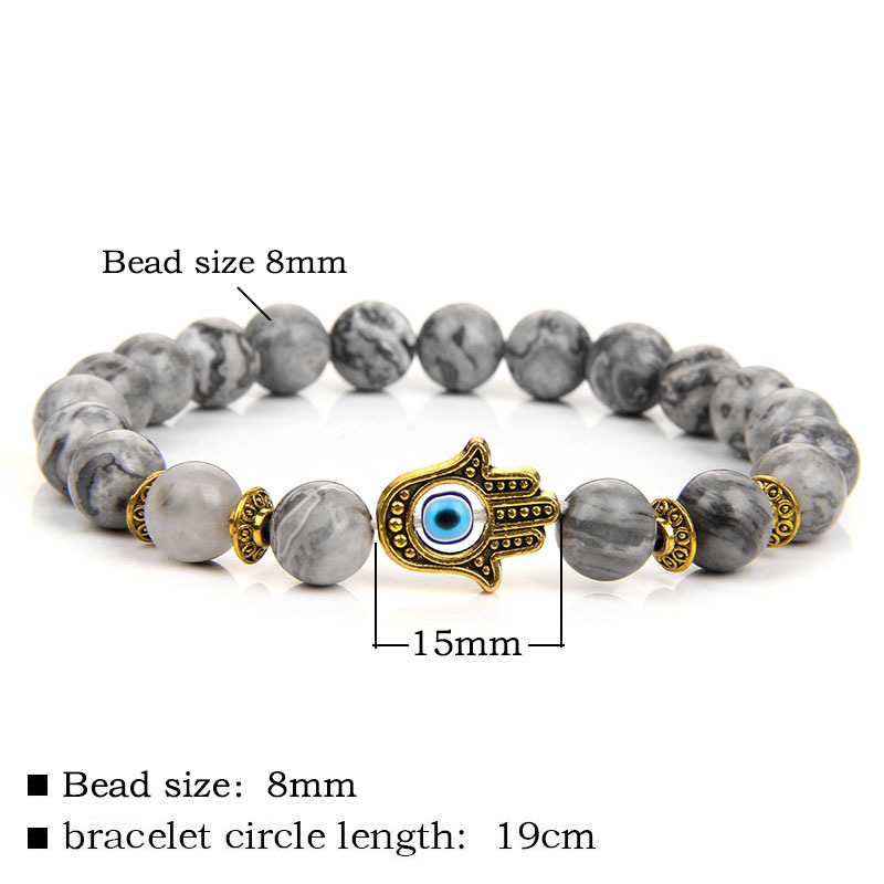 Natural Stone Men Bracelet Fas - Yoga Fitness Tracker recension och pris