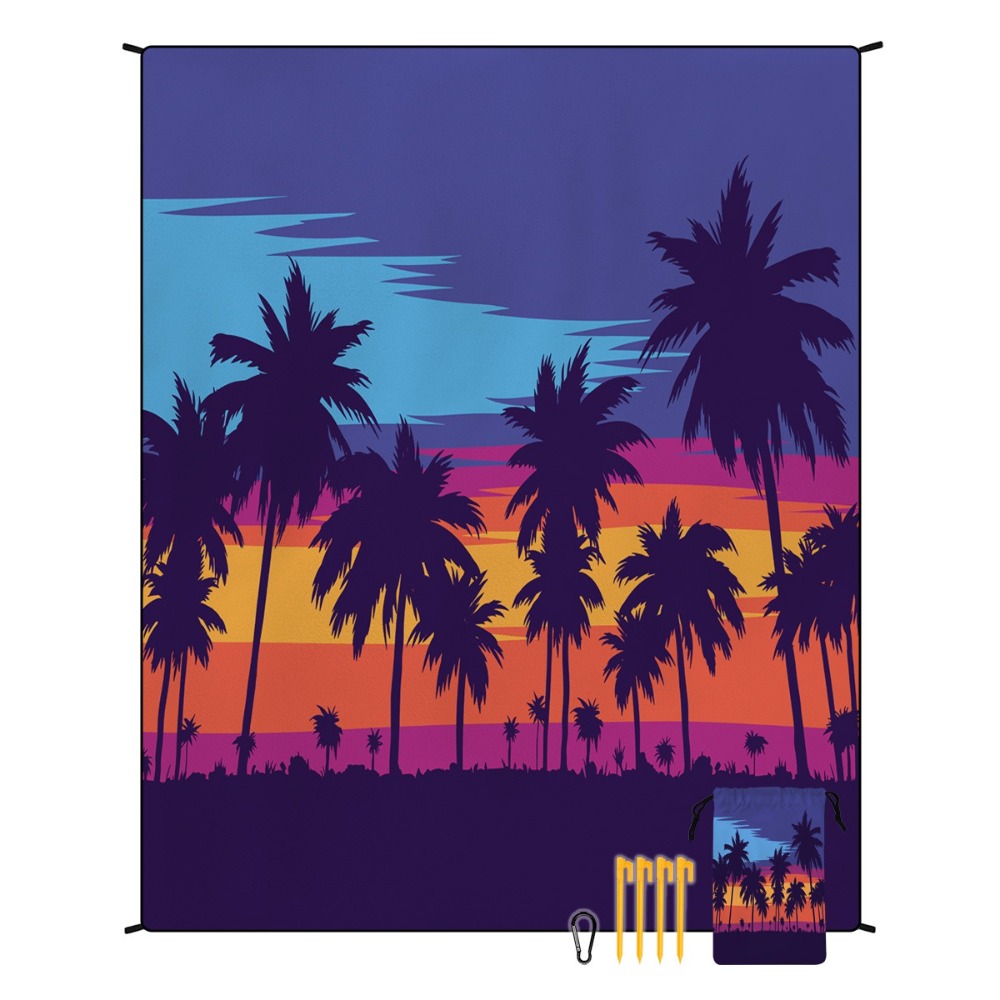 Palm Tree Beach Towel 71x86.6i - Yoga Fitness Mat recension och pris