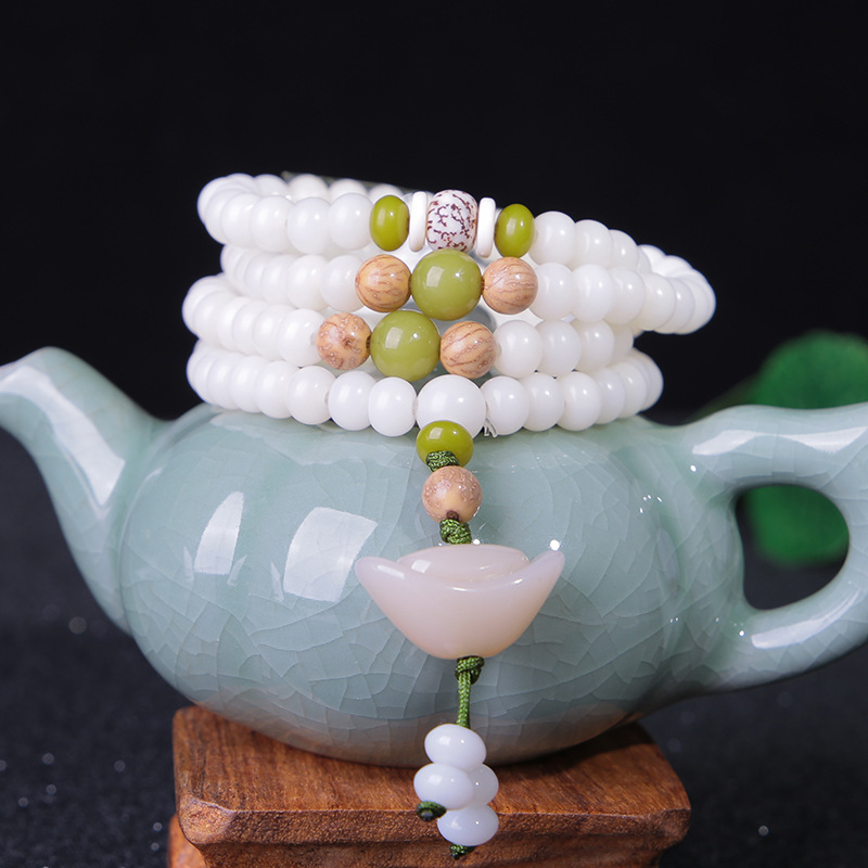 108 White Jade Bodhi Roots Bra - Yoga Fitness Tracker recension och pris