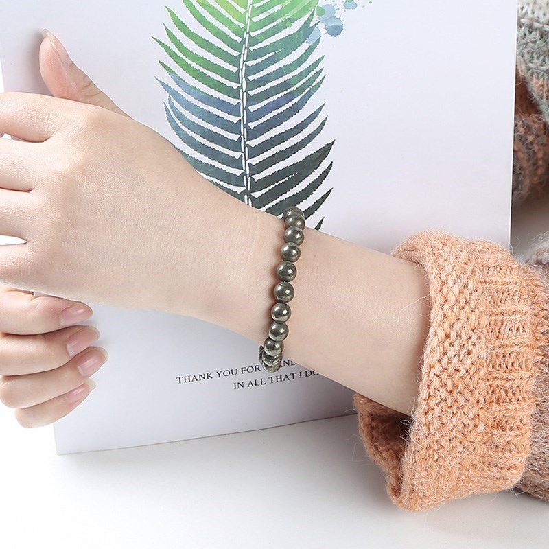 JD Natural Pyrite Beaded Brace - Yoga Fitness Tracker recension och pris